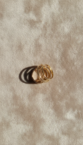 Delicate 18k Gold Stacking Bands Set